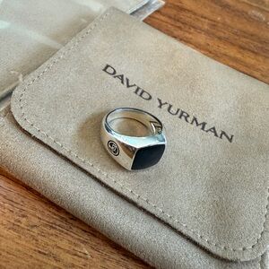 David Yurman Black Onyx Signet Ring